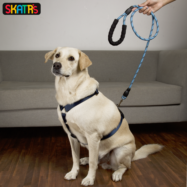 Skatrs Premium H Harness for Dogs (Midnight Blue)