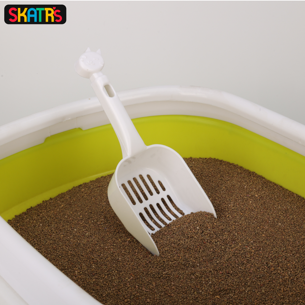 Scoopy Quick Clumping Lavender Scented Litter with Skatrs Litter Tray and Scooper for Cats