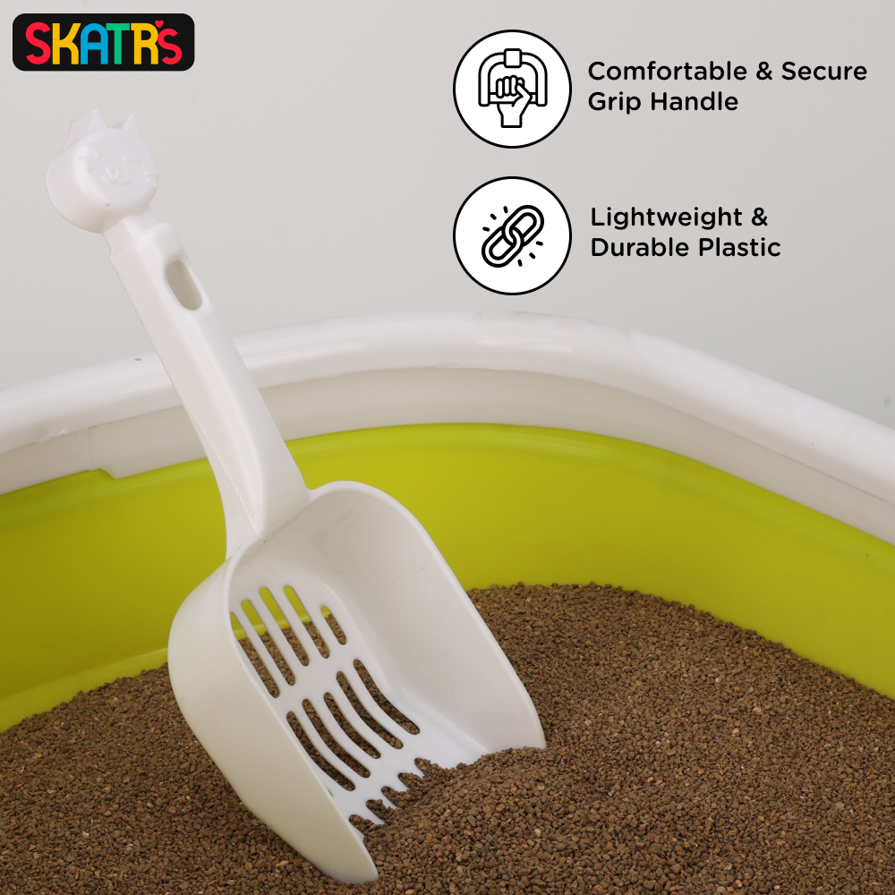 Scoopy Quick Clumping Lavender Scented Litter with Skatrs Litter Tray and Scooper for Cats