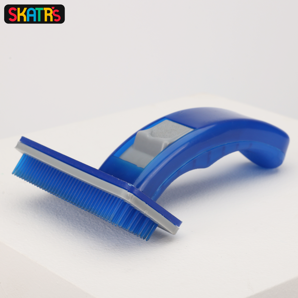 Skatrs Plastic Self Clean Slicker Brush for Dogs and Cats