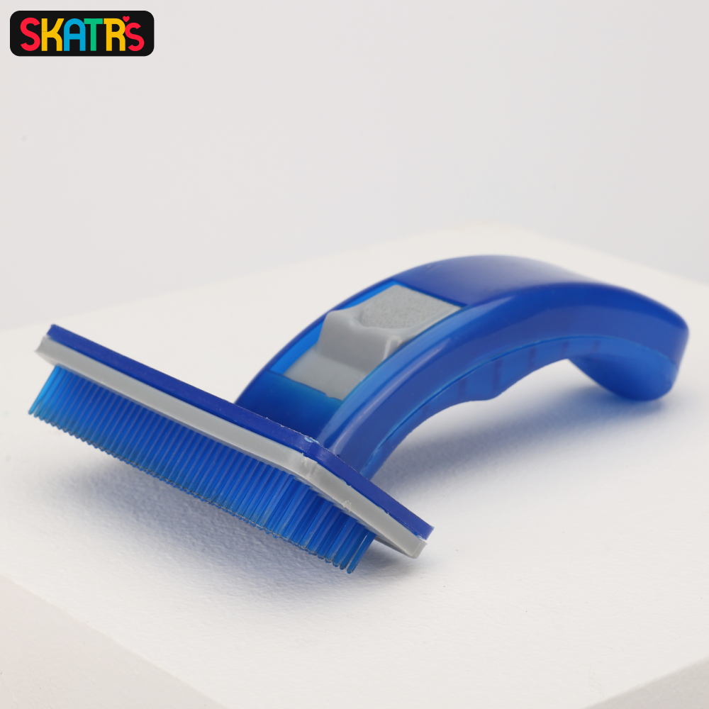 Skatrs Plastic Self Clean Slicker Brush for Dogs and Cats Both-Grooming Supplies Skatrs
