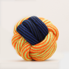 Skatrs Ball Shaped Twisted Rope Chew Toy for Dogs and Cats (Yellow/Blue) Both-Toys Skatrs ﻿9cm