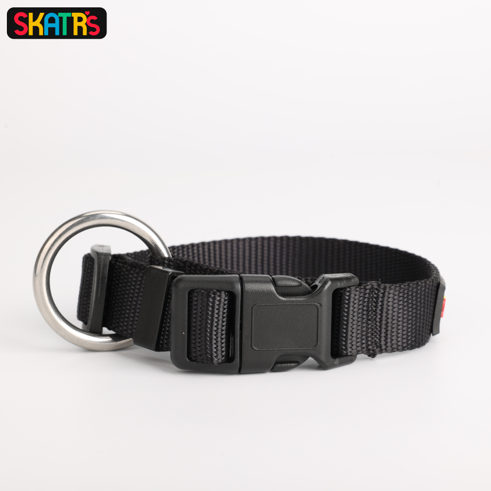 Skatrs Nylon Collar for Dogs and Cats (Black) Both-Collar, Leashes, harnesses Skatrs