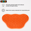 Skatrs Licky Mat for Dogs and Cat (Orange) Both-Bowls & Feeders Skatrs
