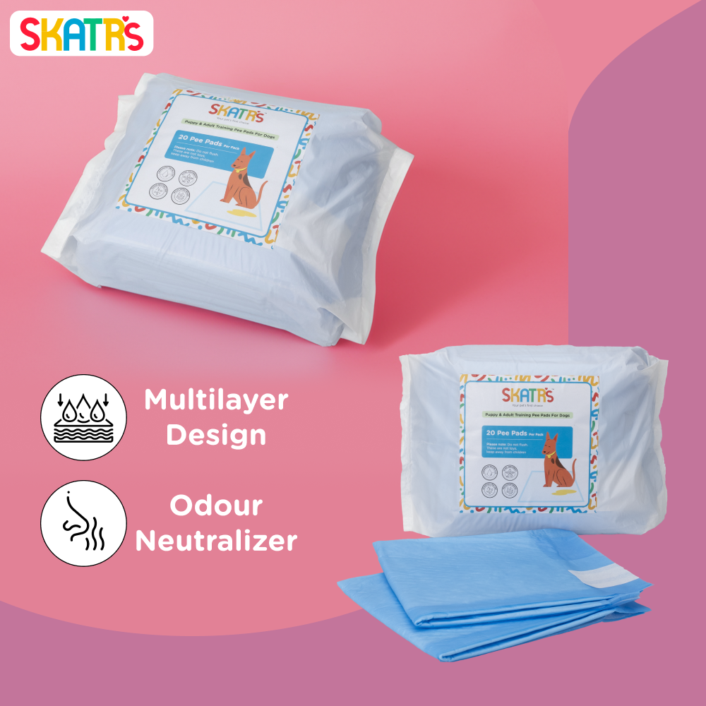Skatrs Training Pee Pads for Dogs and Cats (45x60cm) Both-Health & Wellness Skatrs