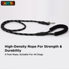 Skatrs Reflective Nylon Rope Leash for Dogs (Black/White) Both-Collar, Leashes, harnesses Skatrs