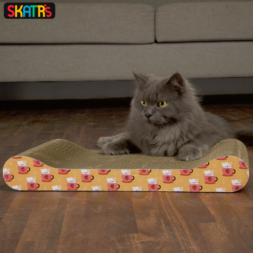 Skatrs Claw and Order Cat Scratcher with 2g Premium Catnip Free