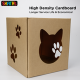 Skatrs Paw and Whiskers Cat House with 2g Premium Catnip Free