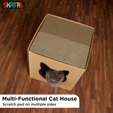 Skatrs Paw and Whiskers Cat House with 2g Premium Catnip Free