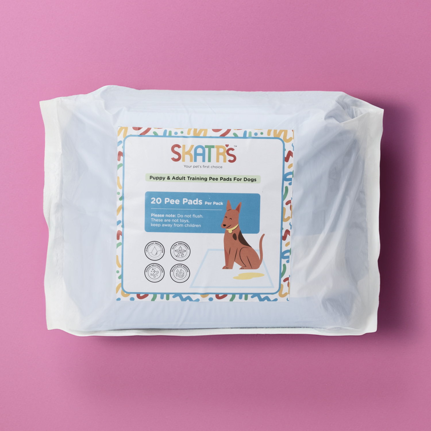 Skatrs Training Pee Pads for Dogs and Cats (45x60cm) Both-Health & Wellness Skatrs 20pcs