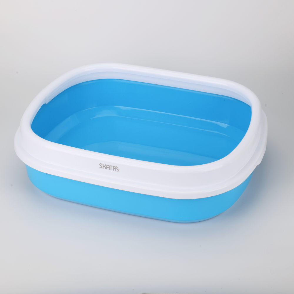Skatrs Litter Tray for Cats (Blue) Litter Supplies Skatrs 47x39x12.7cm