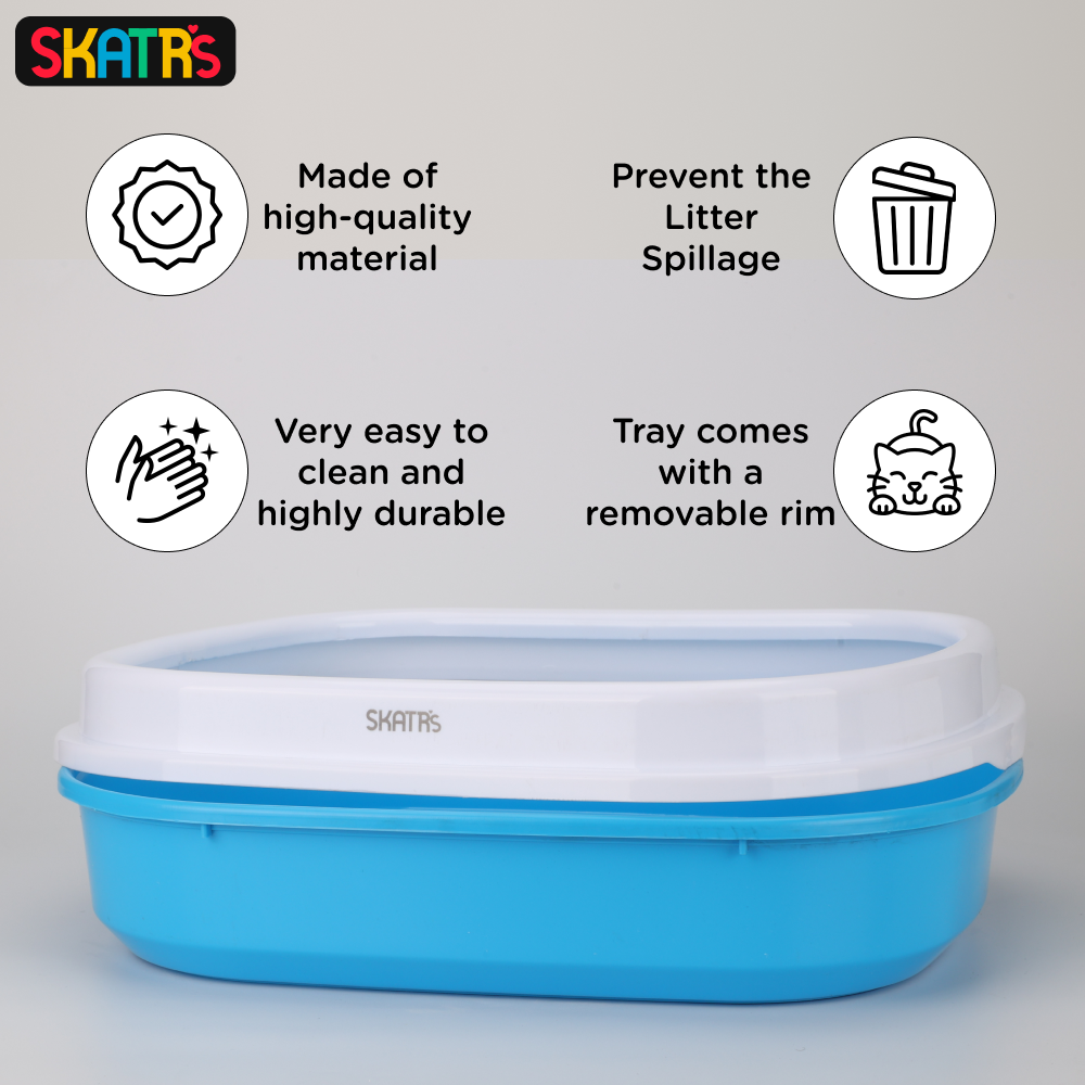 Scoopy Quick Clumping Lavender Scented Litter with Skatrs Litter Tray and Poop Bag for Cats