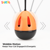 Skatrs Feather Interactive Tumbler Toy for Cats (Orange)