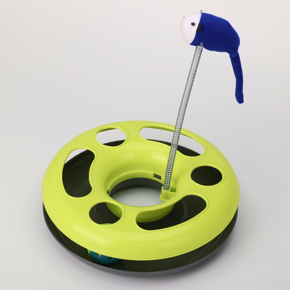 Skatrs Interactive Happy Circle Toy for Cats (Green) Cats-Toys Skatrs