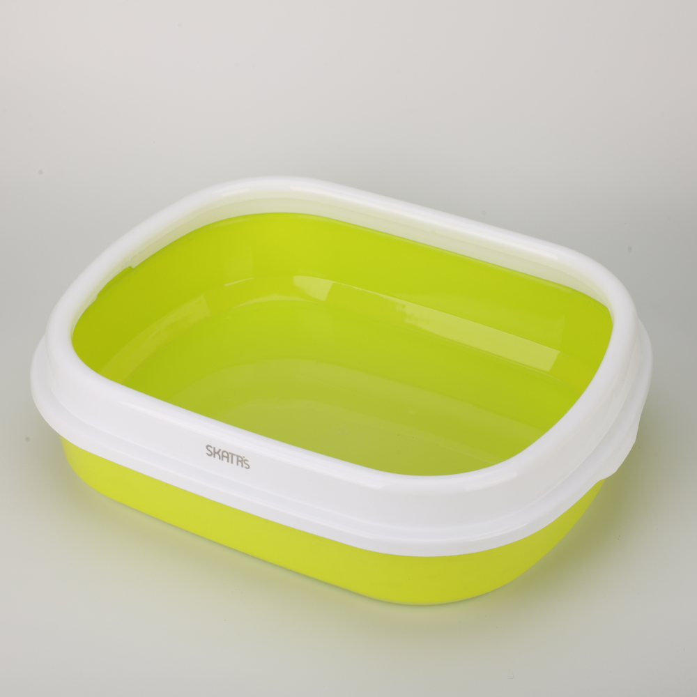 Skatrs Litter Tray for Cats (Green) Litter Supplies Skatrs 47x39x12.7cm