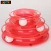 Skatrs Interactive 3 Level Tower Track with Balls Toy for Cats (Red) Cats-Toys Skatrs