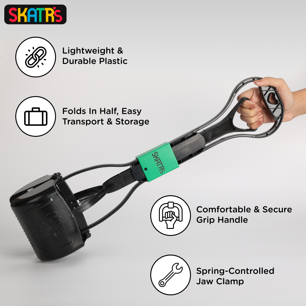 Skatrs Foldable Poop Scooper for Dogs (Green) Dogs-Health & Wellness Skatrs
