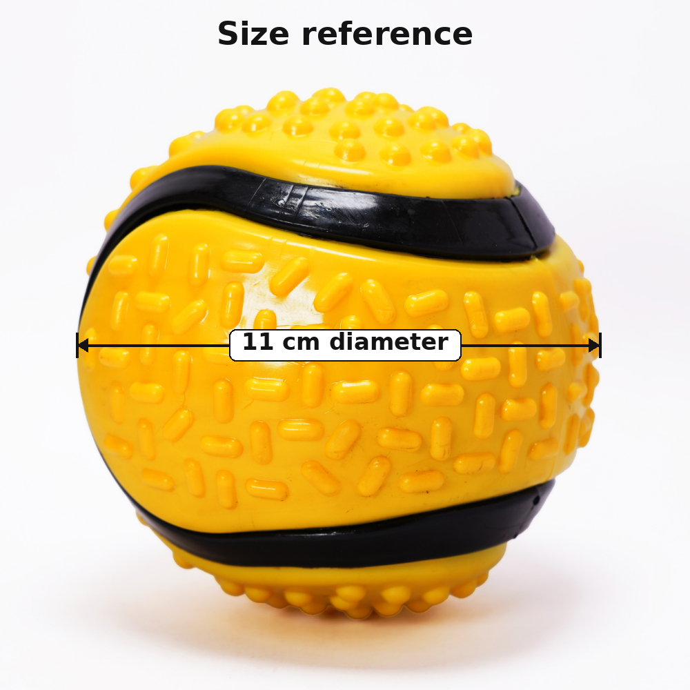 Skatrs Rubber Ball Toy for Dogs and Cat (Yellow) Rewards Both Toys Skatrs
