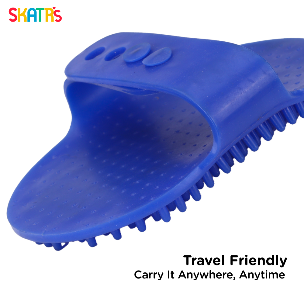 Skatrs Rubber Bristles Massage Hand Brush Comb for Dogs & Cats Both-Grooming Supplies Skatrs