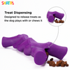 Skatrs Rubber Twisted Bone Toy for Dogs (Purple) Dogs-Toys Skatrs