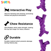 Skatrs Rubber Twisted Bone Toy for Dogs (Purple) Dogs-Toys Skatrs