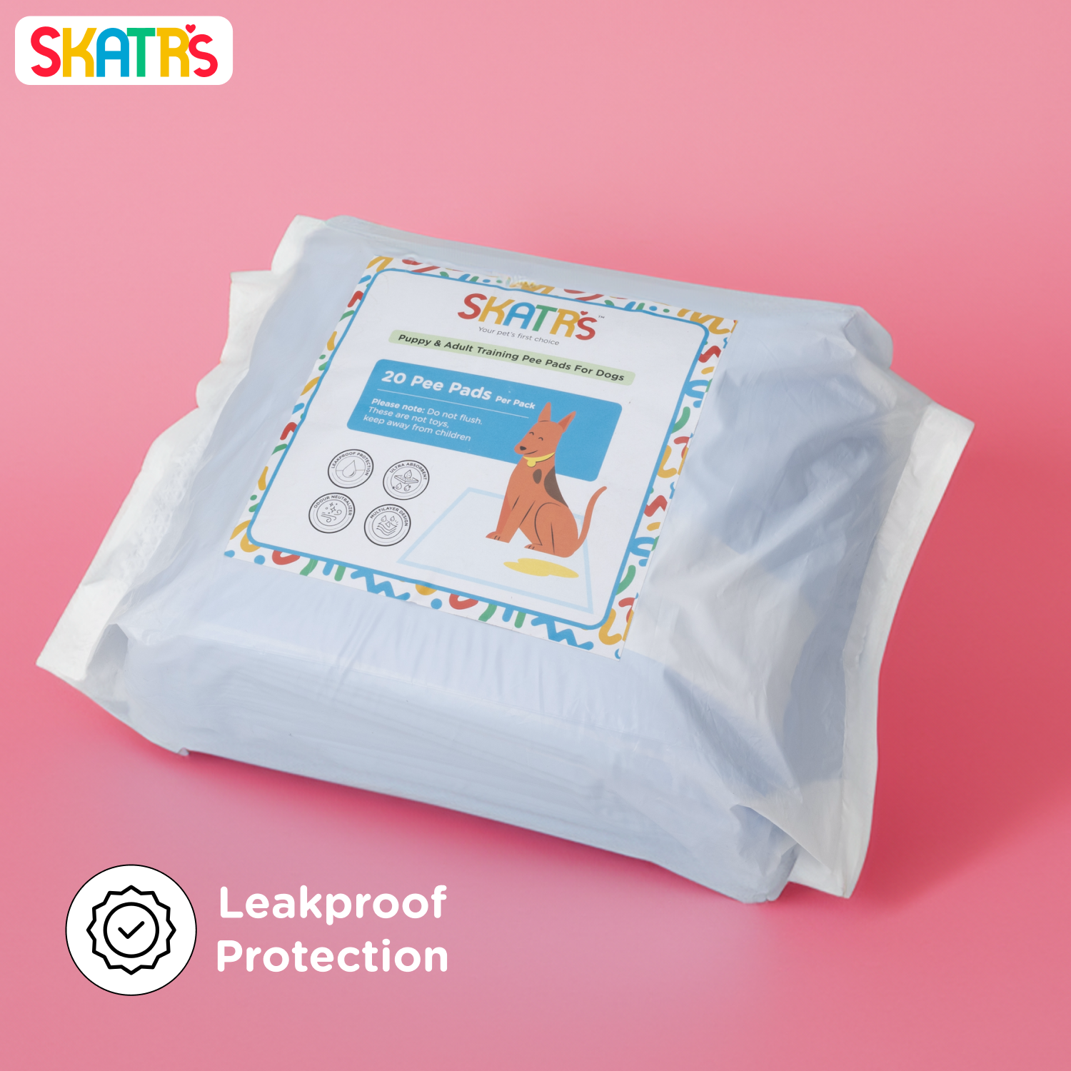 Skatrs Training Pee Pads for Dogs and Cats (45x60cm) Both-Health & Wellness Skatrs