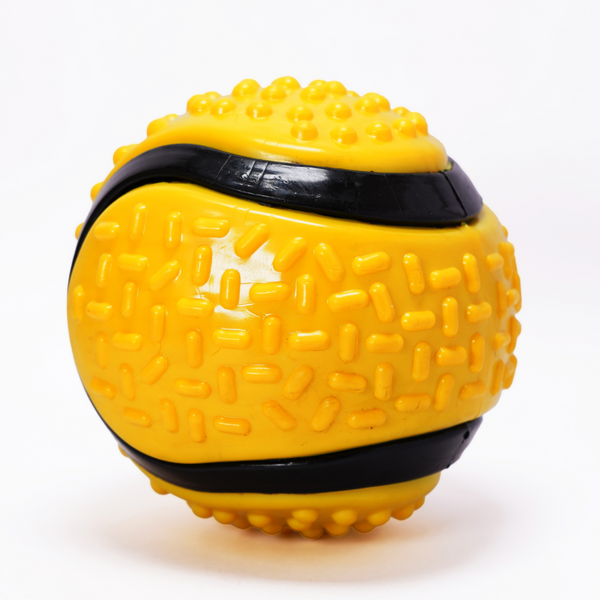 Skatrs Wave Cat Scratcher with Catnip & Yellow Rubber Ball Toy Cat Combo