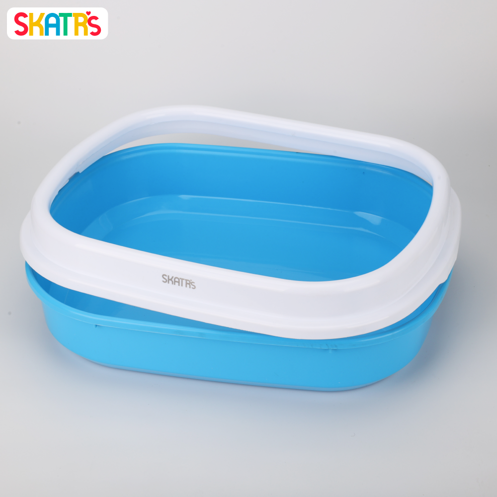 Skatrs Litter Tray for Cats (Blue) Litter Supplies Skatrs