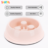 Skatrs Antiskid Slow Feeder Bowl for Dogs and Cats (Pink) Both-Bowls & Feeders Skatrs
