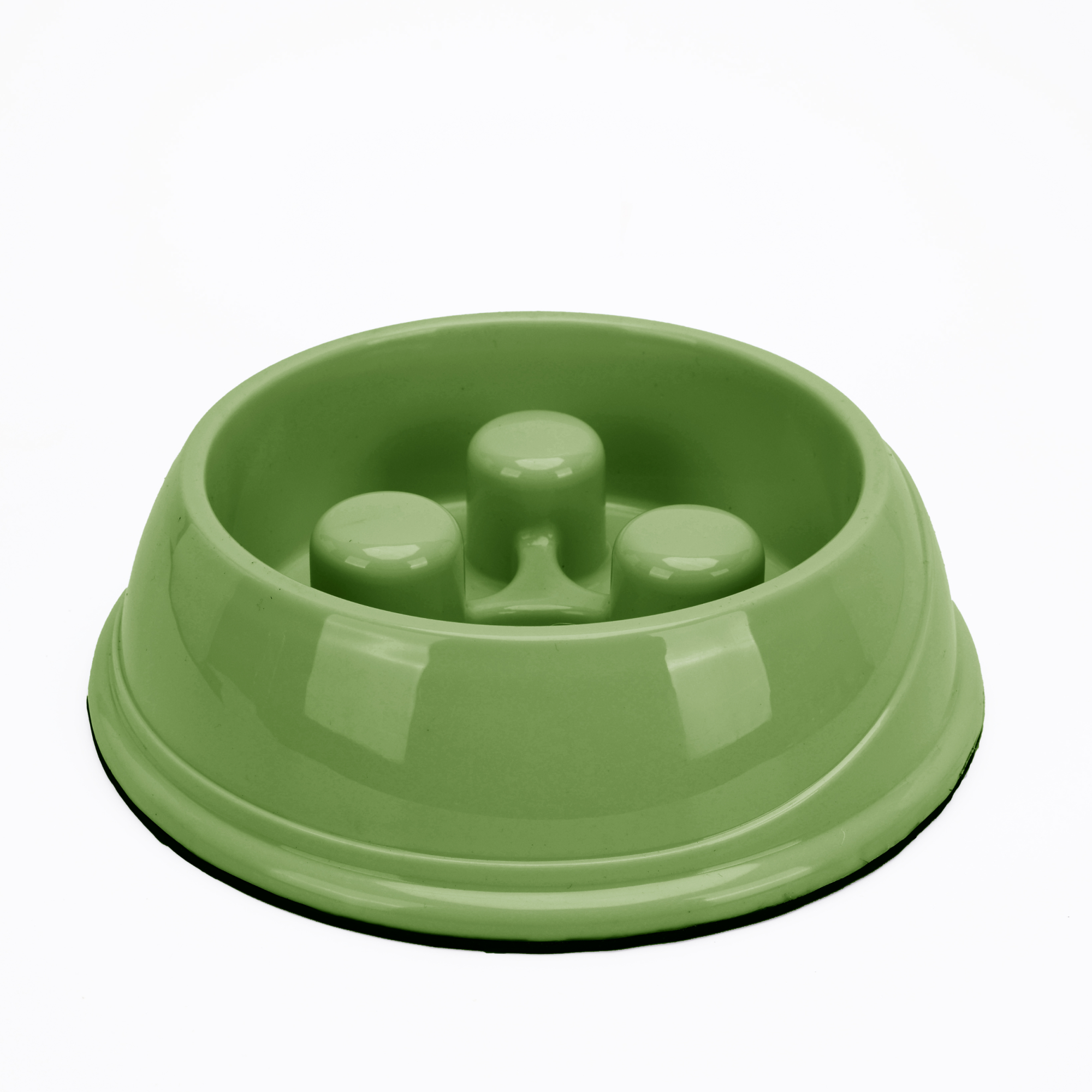 Skatrs Antiskid Slow Feeder Bowl for Dogs and Cats (Green)