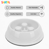 Skatrs Antiskid Slow Feeder Bowl for Dogs and Cats (White) Both-Bowls & Feeders Skatrs