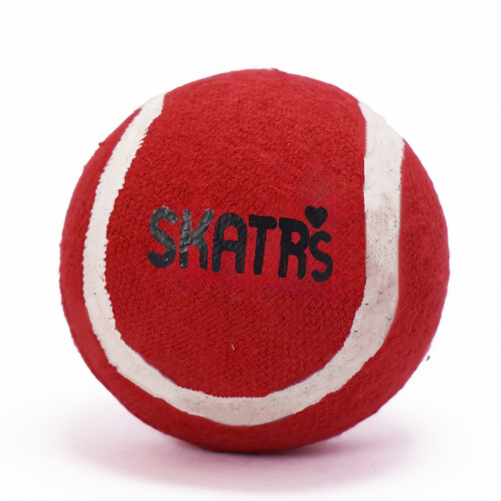 Skatrs Tennis Ball for Dogs (Red)