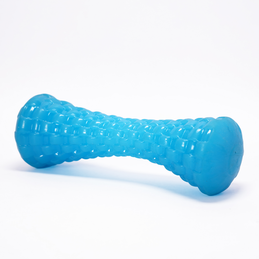 Skatrs Latex Dumbell Toy for Dogs (Blue) Dogs-Toys Skatrs 16cm