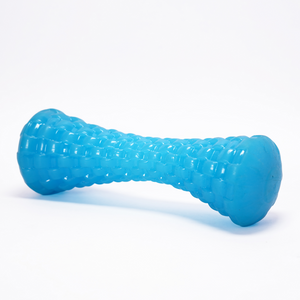 Skatrs Latex Dumbell Toy for Dogs (Blue)