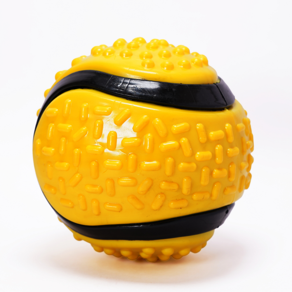 Skatrs Rubber Ball Toy for Dogs and Cat (Yellow) Rewards Both Toys Skatrs Large