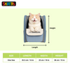 Skatrs Carrier Backpack with Front Pocket for Cats (Grey) Cats-Bedding, Mats & Travel Supplies Skatrs