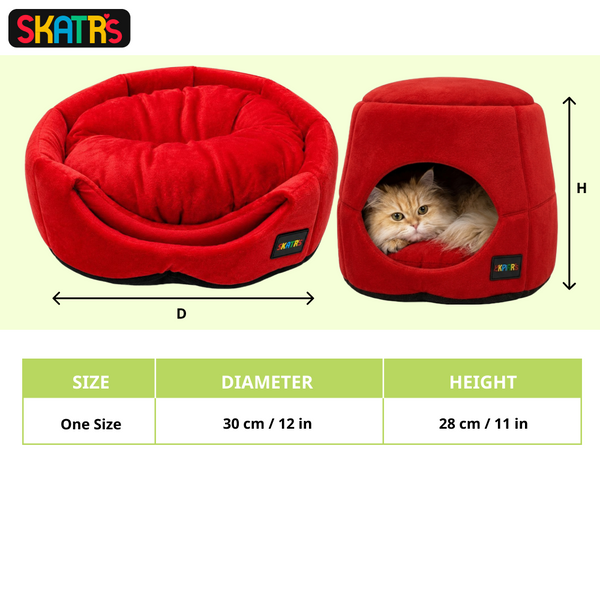 Skatrs Red Tent for Small Dogs and Cats