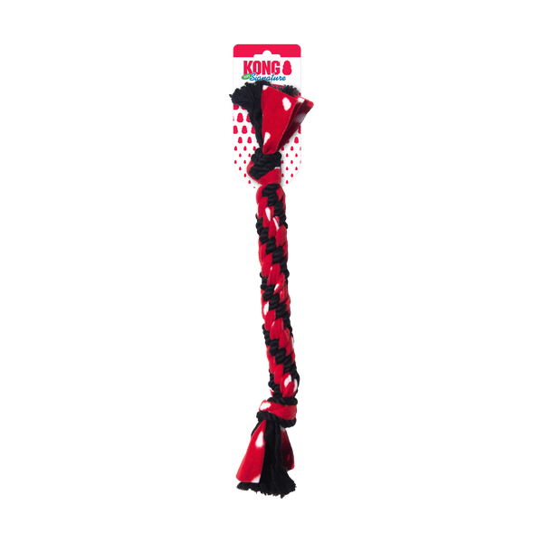 Kong Signature Rope Dual Knot Toy for Dogs (Red & Black)