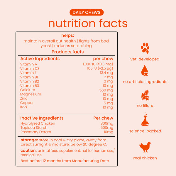 Nootie+ Multivitamin Daily Chews Supplement for Dogs