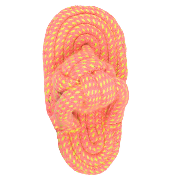 Skatrs Sandal Shaped Hand Made, Durable Rope Chew Toy for Dogs & Cats (Orange)