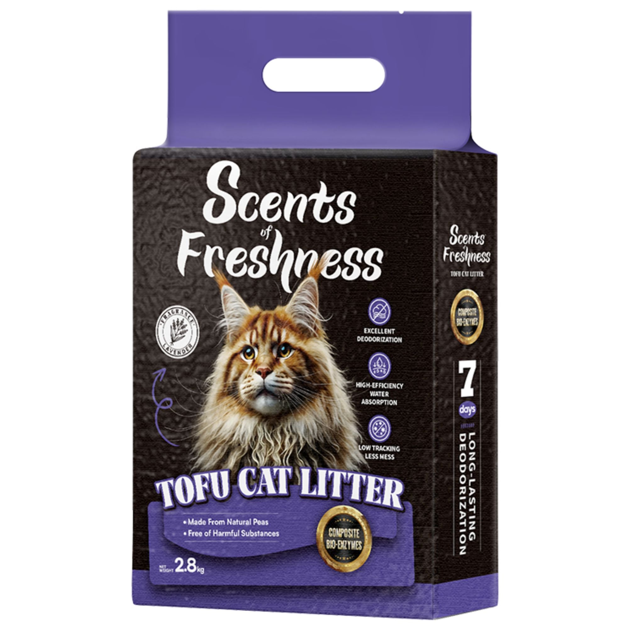 Scents of Freshness Premium Tofu Cat Litter for Cats (Lavender) Cats-Litter Scents of Freshness 2.8kg