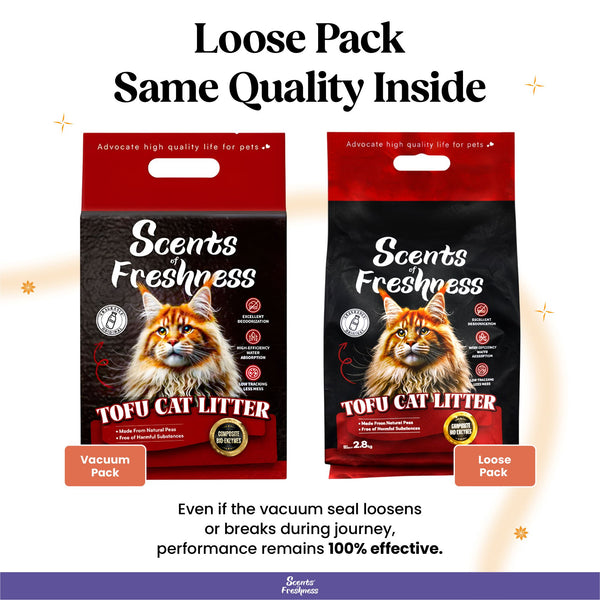 Scents of Freshness Premium Tofu Cat Litter for Cats (Lavender)