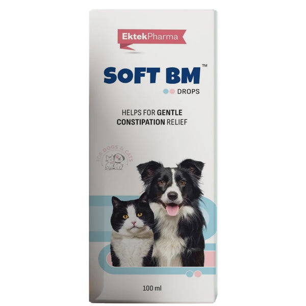 Ek Tek Soft BM Drops Constipation Relief for Dogs and Cats