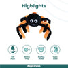 Zippy Paws Halloween Spider Grunterz Plush Toy for Dogs Dogs-Toys Zippy Paws