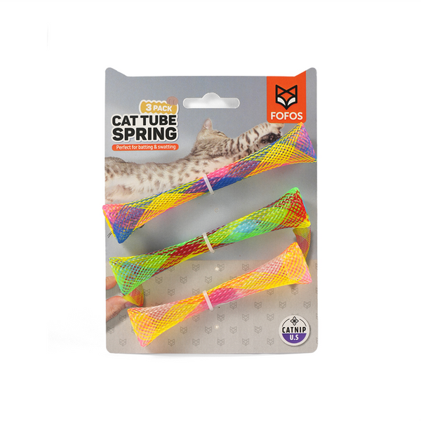 Barkbutler x Fofos Spring Tube Catnip Toy for Cats