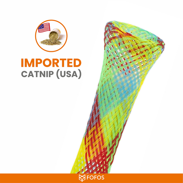 Barkbutler x Fofos Spring Tube Catnip Toy for Cats
