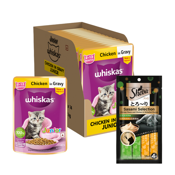 Whiskas Chicken in Gravy Meal Kitten Cat Wet Food