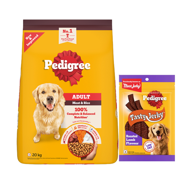 Pedigree Meat & Rice Adult Dog Dry Food