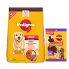 Pedigree Meat & Rice Adult Dog Dry Food Dogs- Dry Food Pedigree 20kg+70g Treat Free