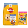 Pedigree Meat & Milk Puppy Dog Dry Food Dogs- Dry Food Pedigree 20kg+50g Treat Free